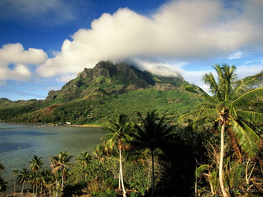 Morning Light on Mount Otemanu, Bora Bora